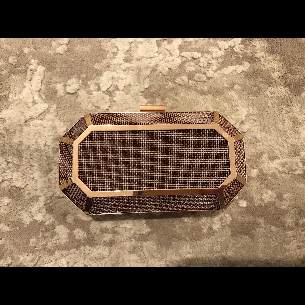 NWOT nasty gal metal clutch